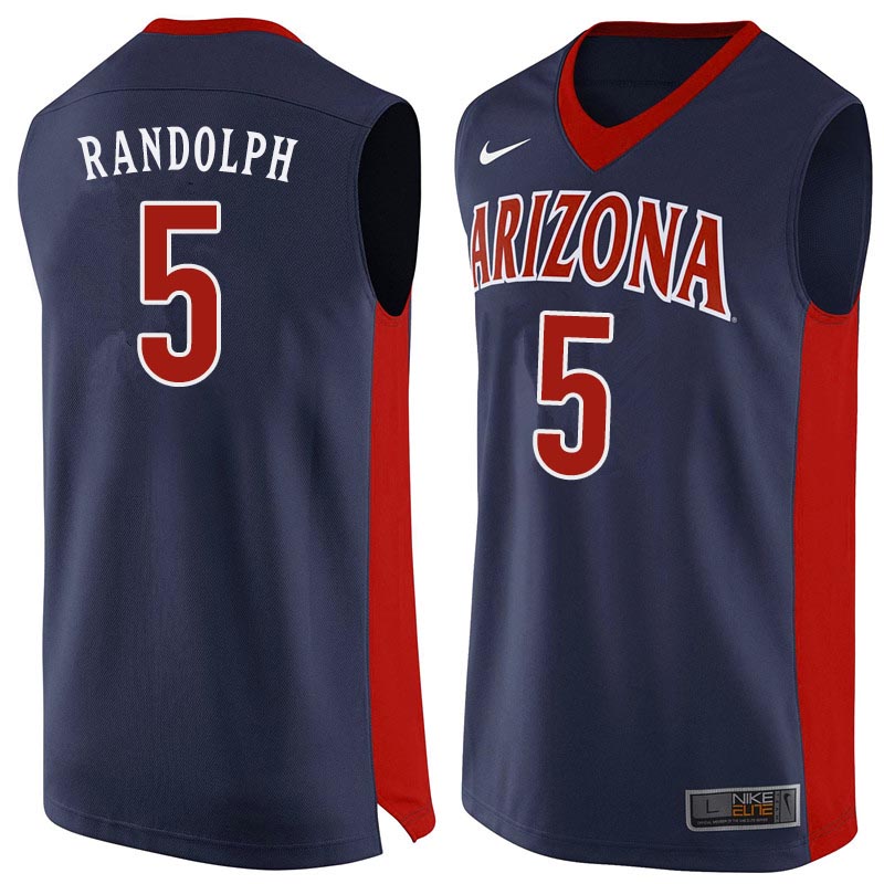 Men Arizona Wildcats #5 Brandon Randolph College Basketball Jerseys Sale-Navy
